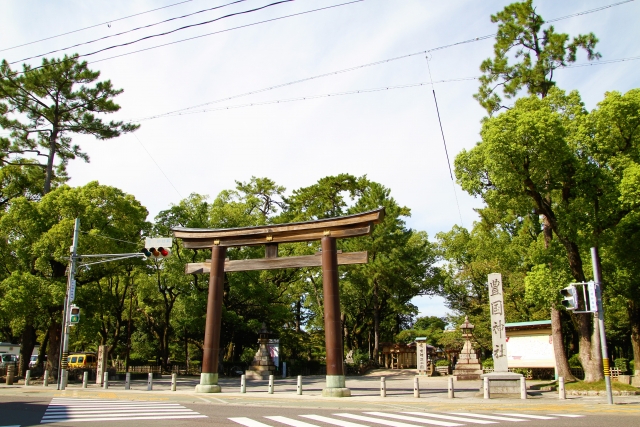 豊国神社の大鳥居